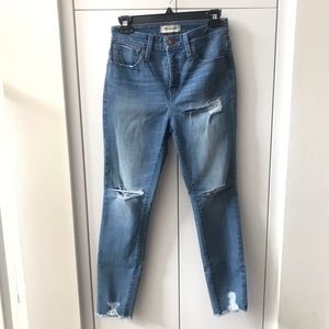 Madewell Curvy High-Rise Skinny:Distressed Hem 27S